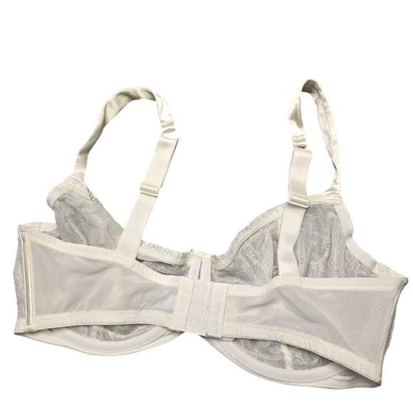 Paramour by Felina Women's Cream Lace unlined Bra 36DD - Picture 2 of 4